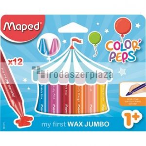 Zsírkréta, MAPED "Color`Peps MAXI Wax", 12 különböző szín
