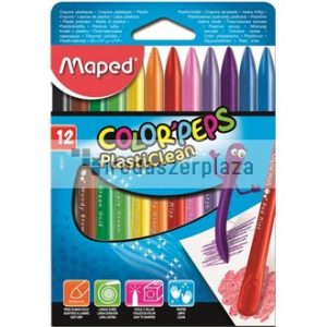 Zsírkréta, MAPED "Color`Peps" PlastiClean, 12 különböző szín