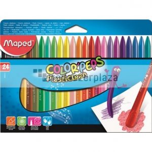 Zsírkréta, MAPED "Color`Peps" PlastiClean, 24 különböző szín