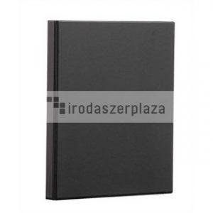 Gyűrűs könyv, panorámás, 4 gyűrű, 55 mm, A4, PP/karton, PANTA PLAST, fekete