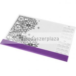 Könyökalátét, A3, 410x286 mm, színezhető, szamárfül védővel, PANTA PLAST, "virágos"