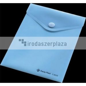 Irattartó tasak, A6, PP, patentos, 160 mikron, PANTA PLAST, pasztellkék