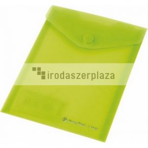 Irattartó tasak, A6, PP, patentos, 160 mikron, PANTA PLAST, pasztellzöld