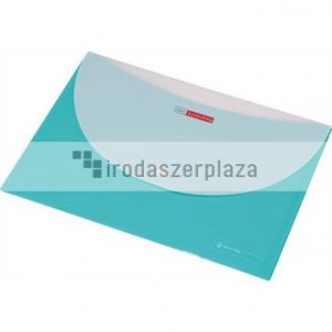 Irattartó tasak, A4, PP, patentos, két zsebes, 200 mikron, PANTA PLAST, pasztellzöld