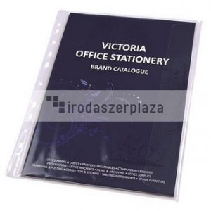 Genotherm, lefűzhető, oldalán hajtófüllel, A4, 150 mikron, víztiszta, VICTORIA OFFICE