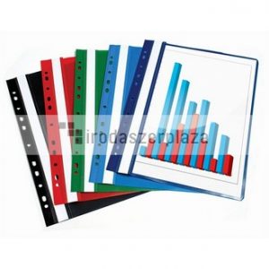 Gyorsfűző, lefűzhető, PP, A4, VICTORIA OFFICE, piros