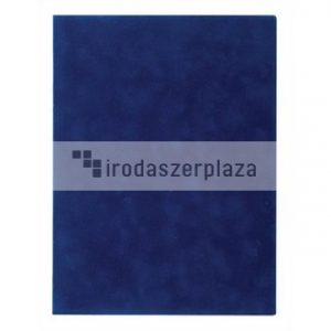 Oklevéltartó, plüss, A4, VICTORIA OFFICE, kék