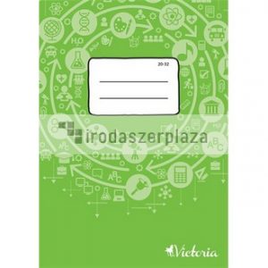 Füzet, tűzött, A5, sima, 32 lap, VICTORIA PAPER Circle "20-32"