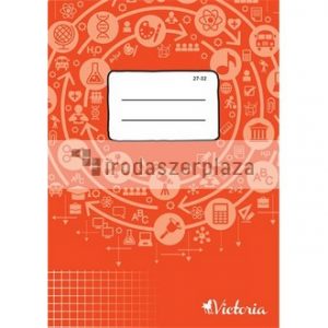 Füzet, tűzött, A5, kockás, 32 lap, VICTORIA PAPER Circle "27-32"