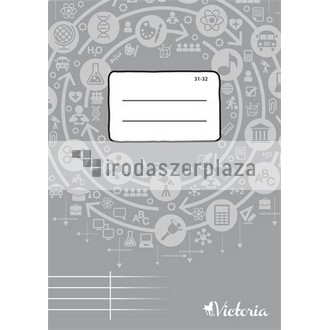 Füzet, tűzött, A5, szótár, 32 lap, VICTORIA PAPER Circle "31-32"