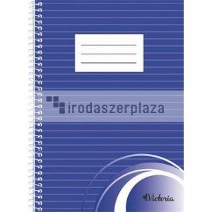 Spirálfüzet, A5, vonalas, 70 lap, VICTORIA PAPER