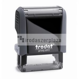 Bélyegző, TRODAT "Printy 4911", fekete ház, kék párnával