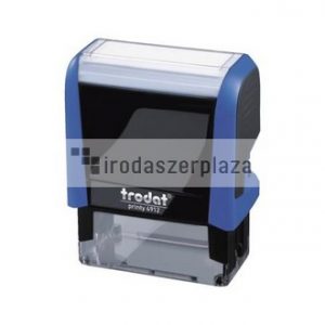 Bélyegző, TRODAT "Printy 4912", kék ház, fekete párnával