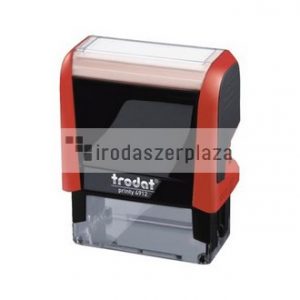 Bélyegző, TRODAT "Printy 4912", piros ház, fekete párnával