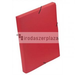 Gumis mappa, 30 mm, PP, A4, VIQUEL "Essentiel", piros