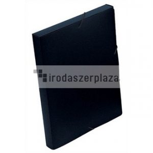 Gumis mappa, 30 mm, PP, A4, VIQUEL "Essentiel", fekete