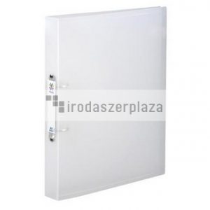 Gyűrűs könyv, 2 gyűrű, 40 mm, A4, maxi, PP, cserélhető címke, VIQUEL "Propyglass", víztiszta