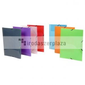 Gumis mappa, 15 mm, PP, A4, VIQUEL "Propyglass", zöld