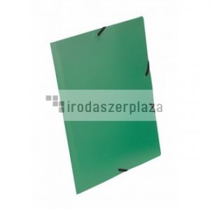 Gumis mappa, 15 mm, PP, A4, VIQUEL "Essentiel", zöld