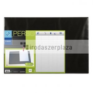 Könyökalátét, víztiszta zsebbel, VIQUEL, fekete