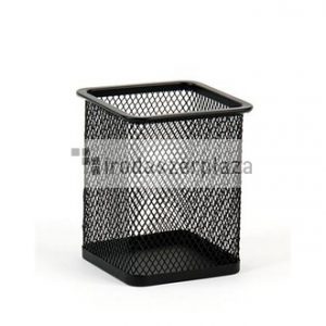 Írószertartó, fémhálós, szögletes, VICTORIA OFFICE, fekete