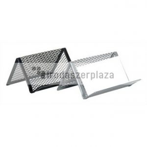 Névjegytartó, fémhálós, VICTORIA OFFICE, ezüst