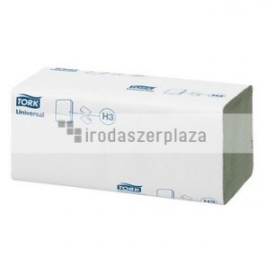 Kéztörlő, Z hajtás, 1 rétegű, 200 lap, H3 rendszer, Universal, TORK "Singlefold", zöld