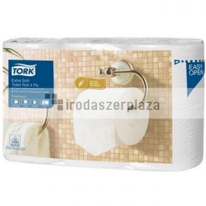 Toalettpapír, T4 rendszer, 4 rétegű, 11,8 cm átmérő, Premium, TORK "Extra Soft", fehér