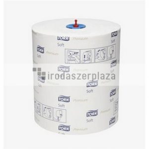 Kéztörlő, tekercses, 2 rétegű, H1 rendszer, Premium, TORK "Matic® Soft", fehér
