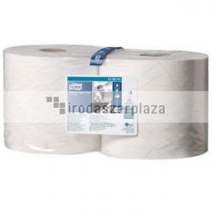 Törlőpapír, tekercses, 26 cm átmérő, W2 rendszer, 2 rétegű, TORK "Plusz", fehér