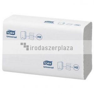 Kéztörlő, Interfold hajtás, 2 rétegű, 237 lap, H2 rendszer, Universal, TORK "Xpress® Multifold", fehér