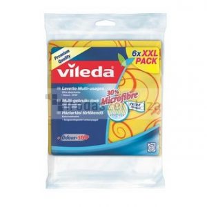 Törlőkendő, 30% mikroszállal, 6 db, VILEDA