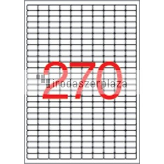 Etikett, univerzális, 17,8x10 mm, eltávolítható, kerekített sarkú, APLI, 6750 etikett/csomag