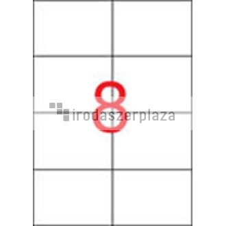 Etikett, univerzális, 105x74 mm, extra erős, APLI "Super Sticky", 800 etikett/csomag