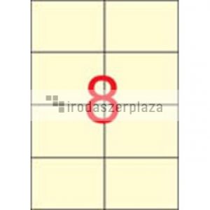 Etikett, 97x67,7 mm, színes, APLI, krémszínű, 160 etikett/csomag