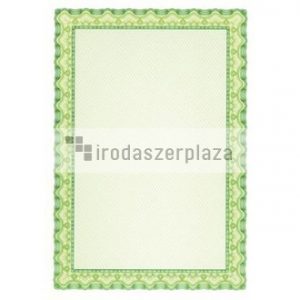 Oklevélpapír, A4, 115 g, APLI, smaragdzöld