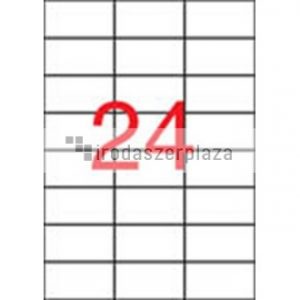 Etikett, 70x37 mm, poliészter, időjárásálló, matt, APLI, áttetsző, 480 etikett/csomag