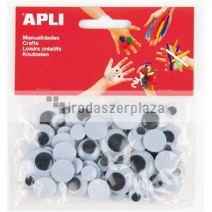 Mozgó szem, kör, APLI "Creative", fekete-fehér