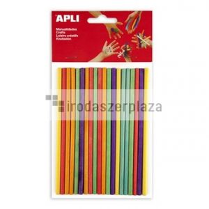 Pálcika, fa, 150x5 mm, APLI "Creative", színes