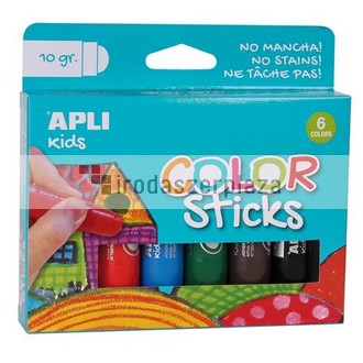 Tempera stift készlet, APLI "Kids", 6 különböző szín