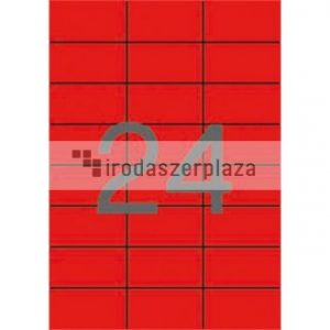 Etikett, 70x37 mm, színes, APLI, piros, 480 etikett/csomag