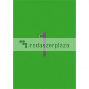 Etikett, 210x297 mm, színes, APLI, zöld, 20 etikett/csomag