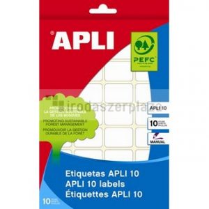 Etikett, 50x70 mm, kézzel írható, kerekített sarkú, APLI, 40 etikett/csomag