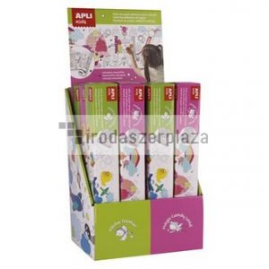 Színező tekercs display, öntapadó, APLI