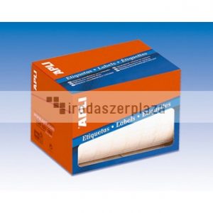 Etikett, 25 mm kör, kézzel írható, tekercsben, APLI, 2400 etikett/csomag