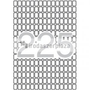 Etikett, 8x12 mm, kerekített sarkú, A5 hordozón, APLI, 3375 etikett/csomag
