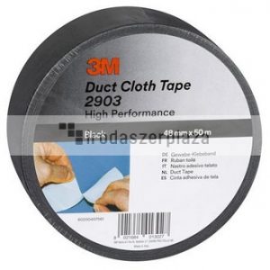 Ragasztószalag, vinyl, 48 mm x 50 m, 3M SCOTCH "Duct", fekete