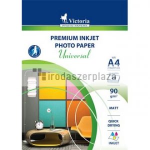 Fotópapír, tintasugaras, A4, 90 g, matt, VICTORIA PAPER "Universal"