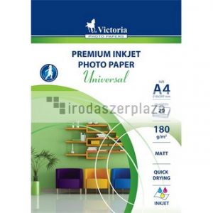 Fotópapír, tintasugaras, A4, 180 g, matt, VICTORIA PAPER "Universal"