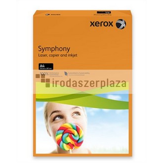 Másolópapír, színes, A4, 80 g, XEROX "Symphony", narancs (intenzív)